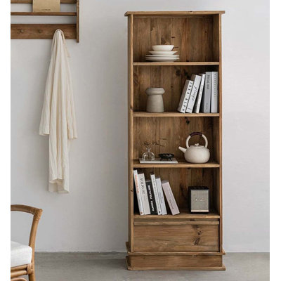 Bibliothèque simple en bois massif Simple