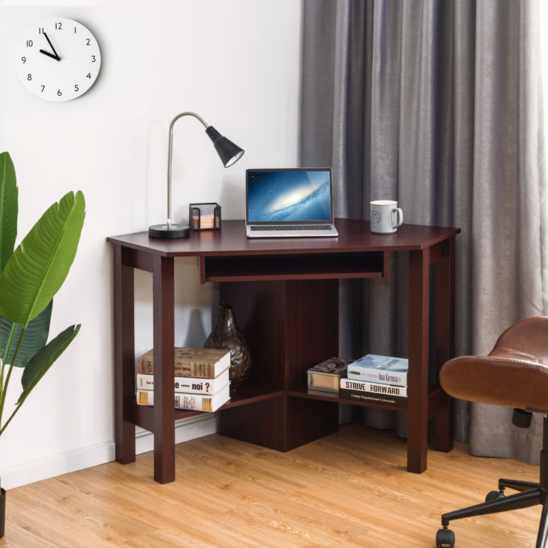 Gulnanj Corner Computer Desk, Brown