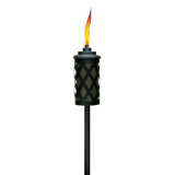 TIKI® Brand Convertible 65 Inch TIKI Torch Metal Lattice Bronze and Black + Deck Clamp - 111715368