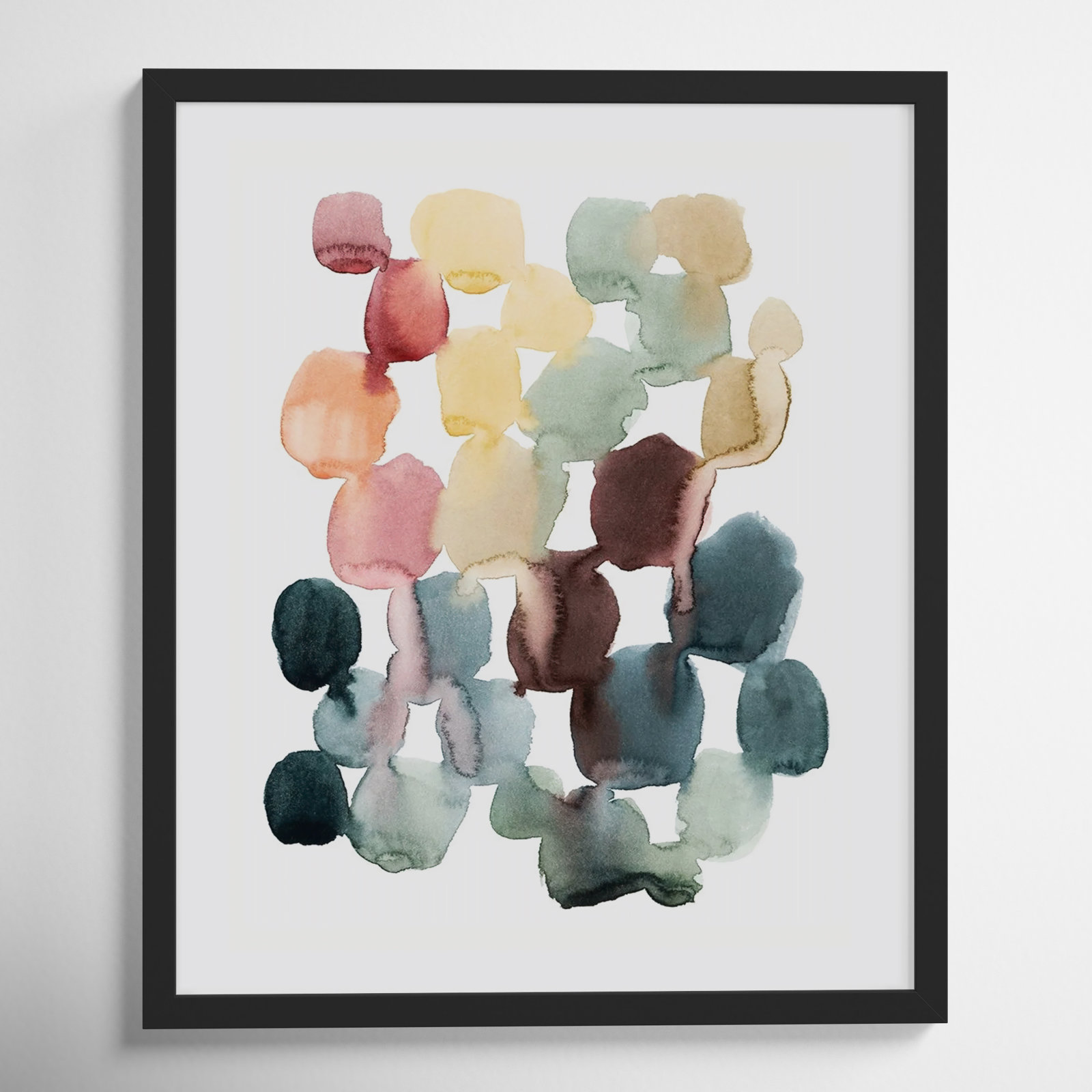 Desert Stones II by Grace Popp, 25" H x 21" W, Black Framed Paper
