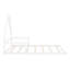 Lit double en bois avec tête de lit captivante en finition blanche-1393091814-1393091815
