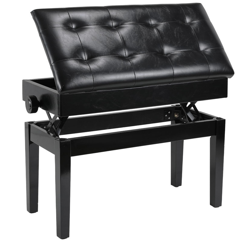 Leather Upholstered Bench, White