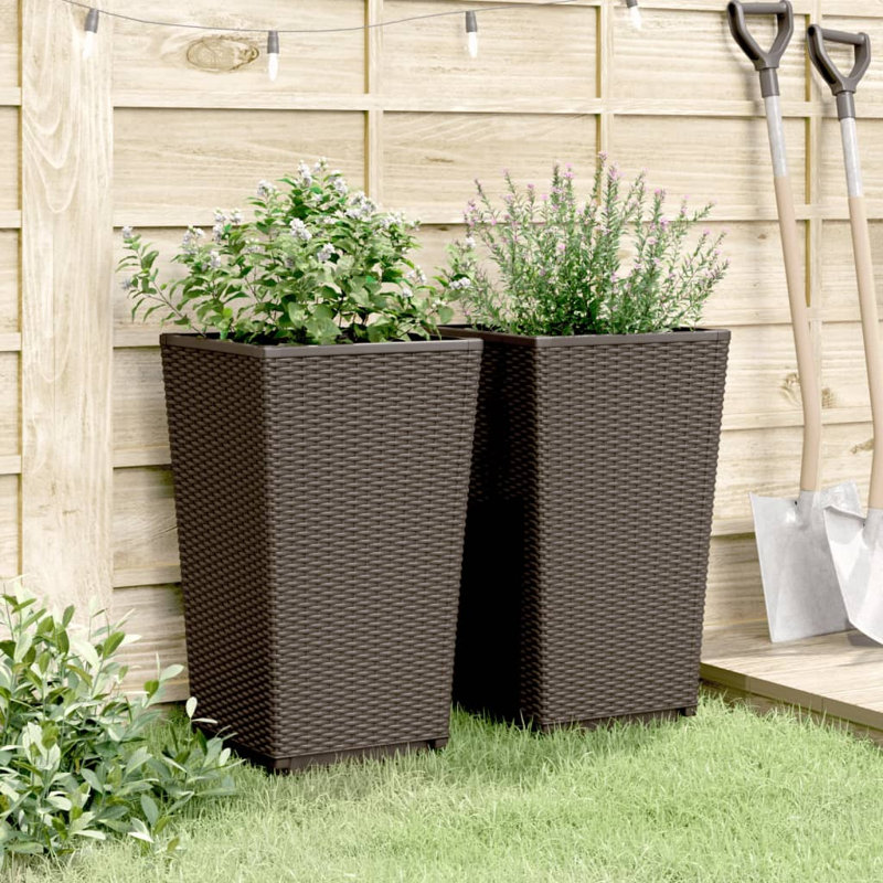 Aishini Pot Planter, Brown