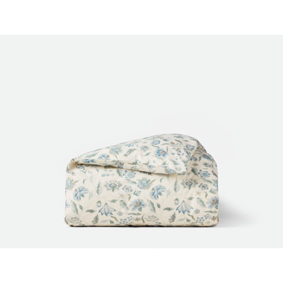Viola Organic Print Duvet Cover