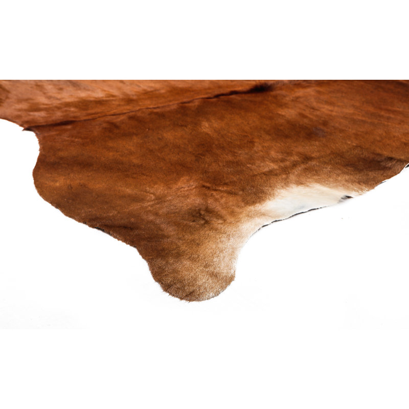 Myrtletown Novelty 2 cm x 1.75 cm Animal Print Cowhide Flatweave Area Rug