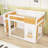 Multifunctional Wooden Bunk Bed with Shelves-438527804