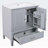 Vintage Style Bathroom Vanity with Sink,Multi-functional Storage Space-627203