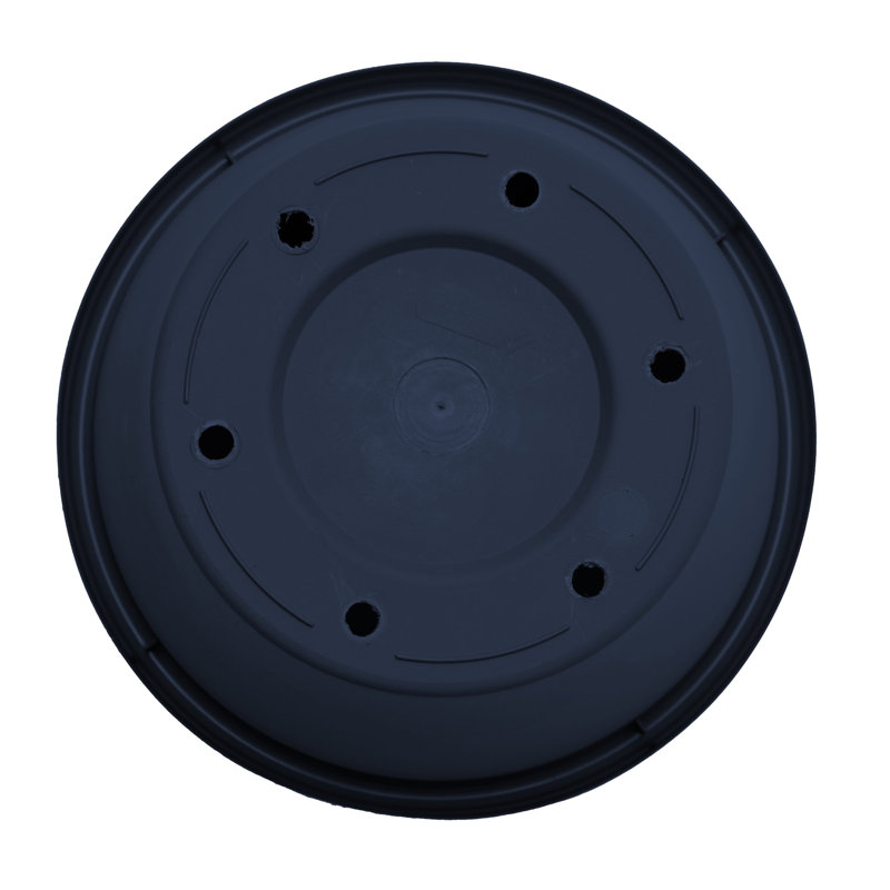 Pot à fleur intérieur / extérieur en plastique Terra, H 10,75 po x l 13 po x P 13 po, Navy