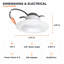 Luminaire encastré à DEL Euri Lighting de 10 cm (4 po), 10 W, 650-750 lm, équivalent à 50 W, 5 CCT, culot E26, conforme à la norme Title 24, ETL et ENERGY STAR.