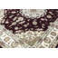 Hand-Knotted High-Quality Maroon and Beige Area Rug