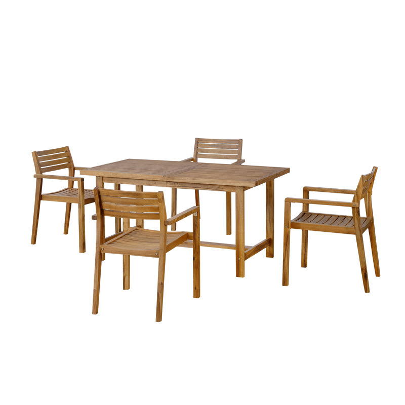 Ensemble repas 5 pièces Jalenor, Naturel