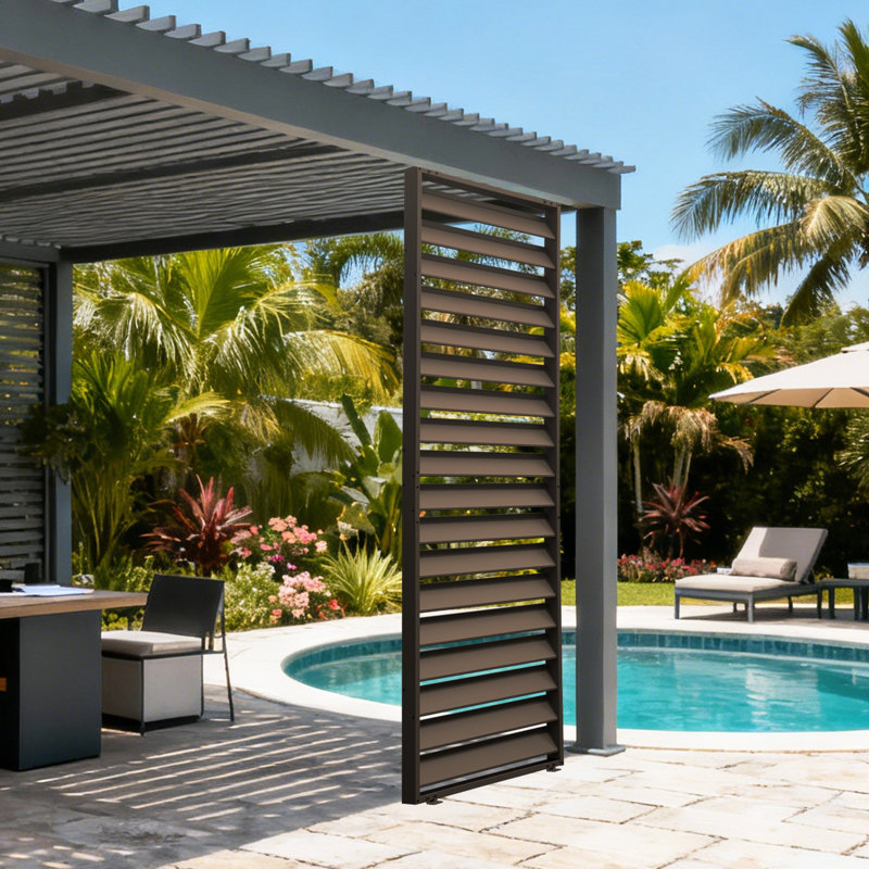 Pare-étincelles en aluminium pour volets Pergola, Brun