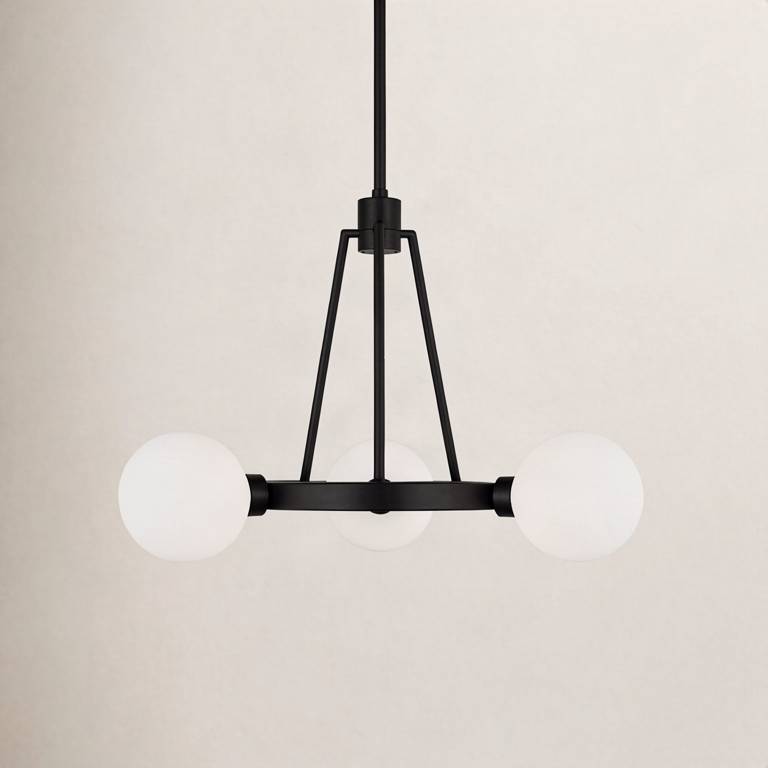 Loane 3-Light Chandelier, Midnight Black