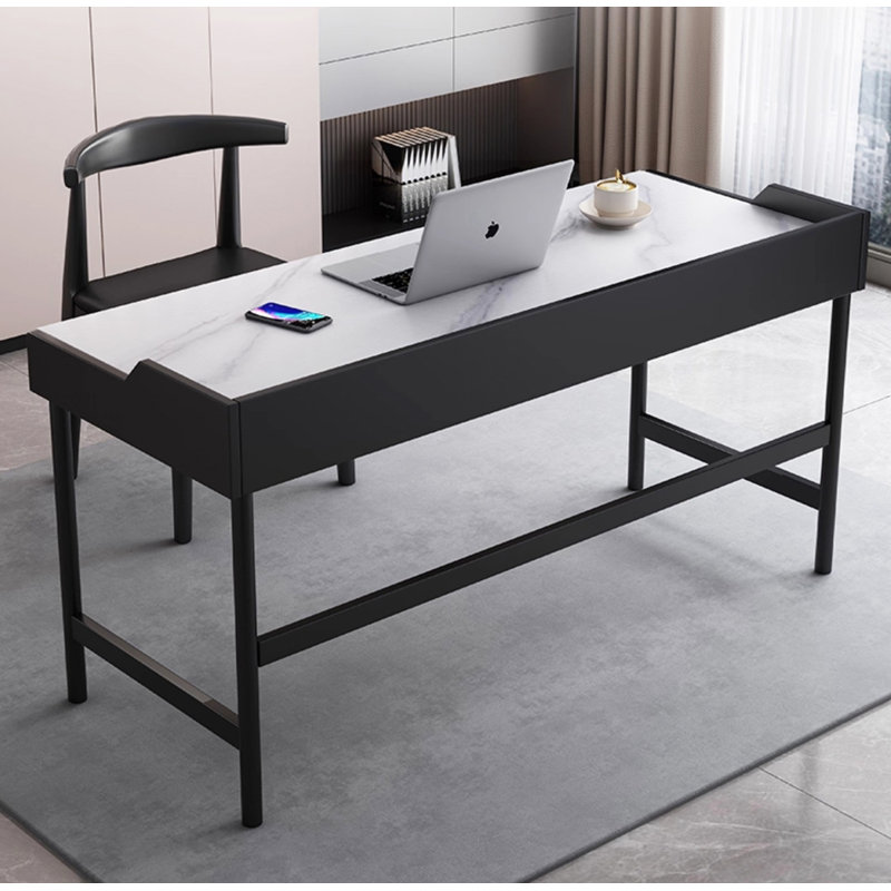 Light Luxury Sintered Stone Tabletop Desk, 30.9" H x 55.1" W x 19.7" D