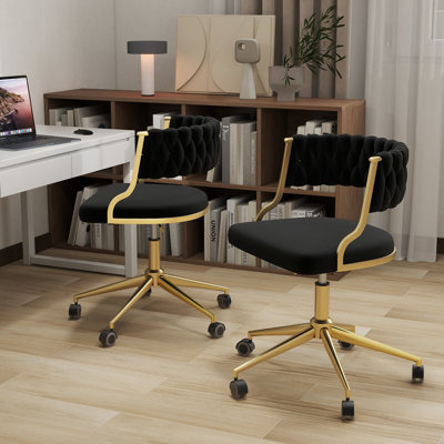 Pia Ricco Velvet Task Chair