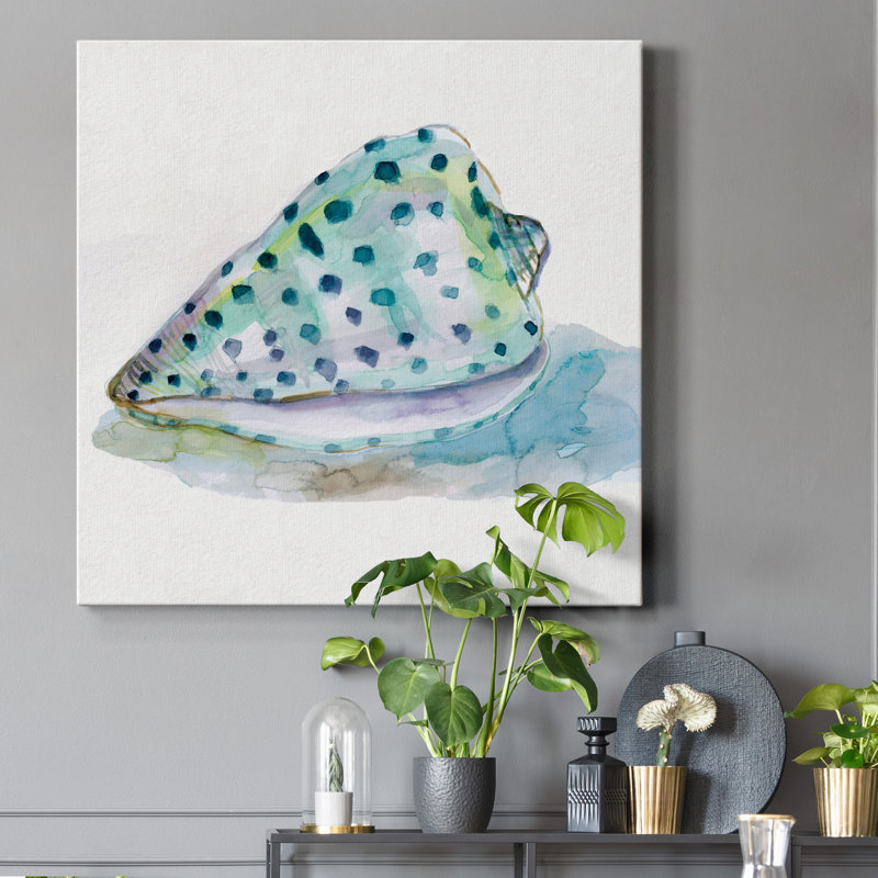 Malecon Shell IV - reproduction d'art sur toile tendue, H 24 po x l 24 po x P 1 po