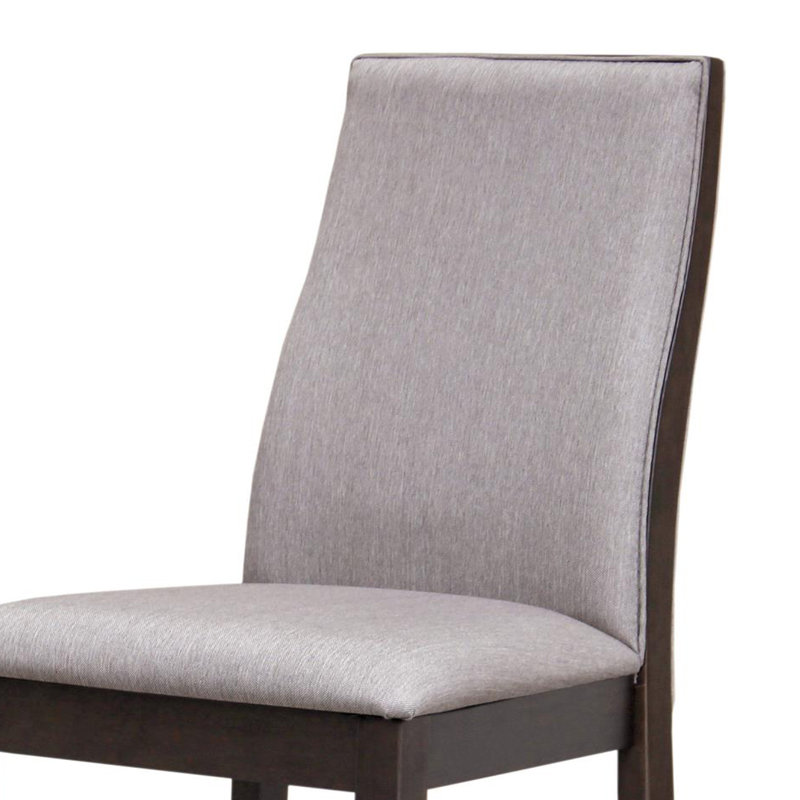 Extendable Dining Set, Light Gray/Black, 5 Pieces: Table, 4 Chairs