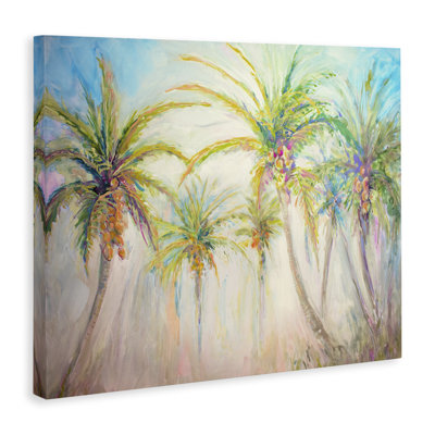 "Swaying Palms", art mural sur toile par Diannart