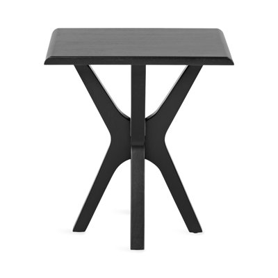 Yates Wooden Geometric Rectangle Side Table
