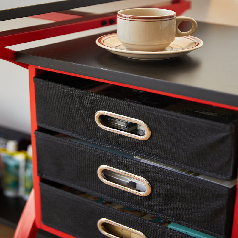 drafting table with stool, Red