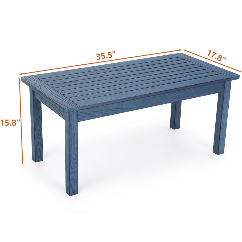6 - Person Outdoor Bench & Garden Chair Set,hips 5-piece Patio Furniture Group, Blue