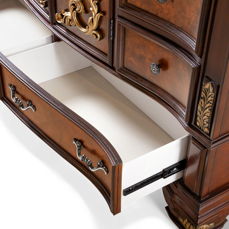 Commode 8 tiroirs avec miroir Allerdale