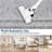 8x10 Modern Rug Thin Washable Non-Slip Geometric Border Low Pile Foldable Soft Non-Shedding Indoor Accent Carpet Gray