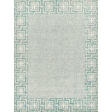 Caprice Wool Oriental Area Rug in Aqua