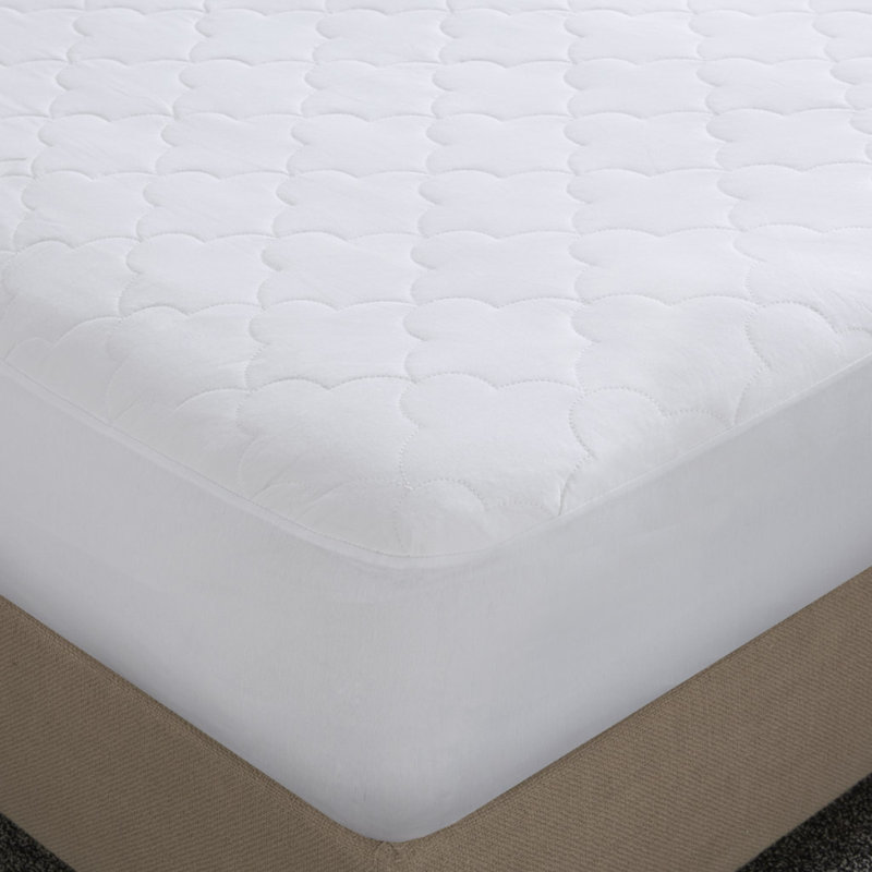 Protège-matelas matelassé en coton percale