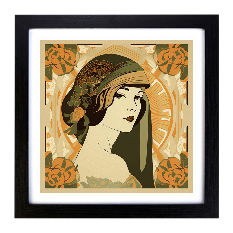 Single Picture Frame Print on Wood, Black