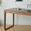 Bureau rectangulaire en bois massif avec tiroirs Walnut-1290692534
