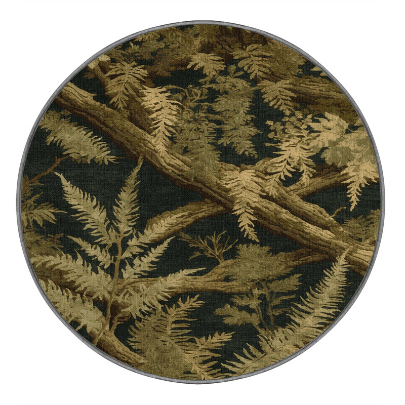 Machine Washable Nature Brown Area Rug, Rectangle 2' x 3'
