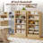 5-Shelf Multi-Functional Modern Wood Bookcase,-1759672750