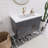 Spring 36'' Single Bathroom Vanity with Acrylic Top-221603199