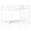 White Twin/twin Bunk Bed - , Slat System, 300lbs Capacity, Easy To Build, Wood And Plywood Structure With Finish Slat, Assemble,
