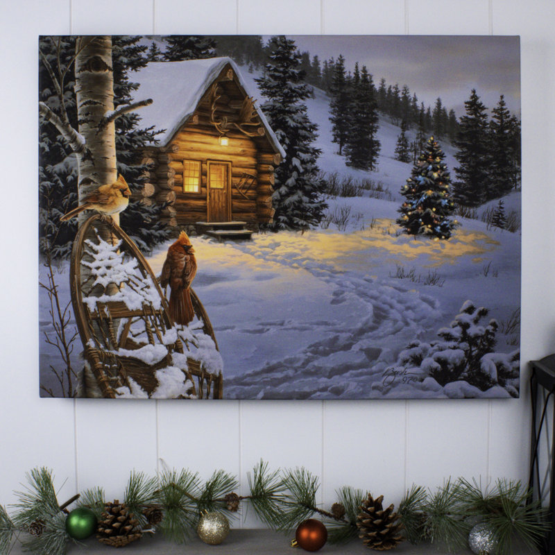 Hiver 18 x 24, art mural entièrement éclairé à DEL