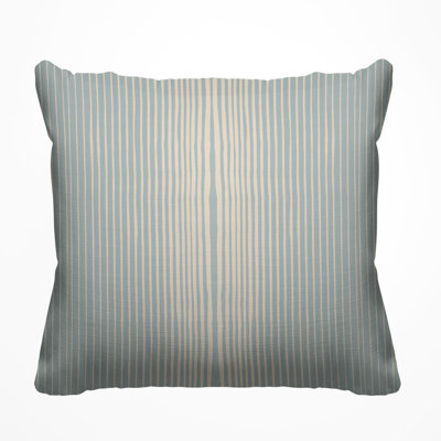 Ash Striped Indoor/Outdoor Throw Pillow