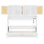 Lit escamotable simple avec armoire supérieure, lit pliable peu encombrant avec lumière et USB-1930902192