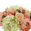 Spring Additions Pink & White Assorted Rose in Water Glass Vessel