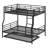 Metal Bunk Bed With Trundle-861316756