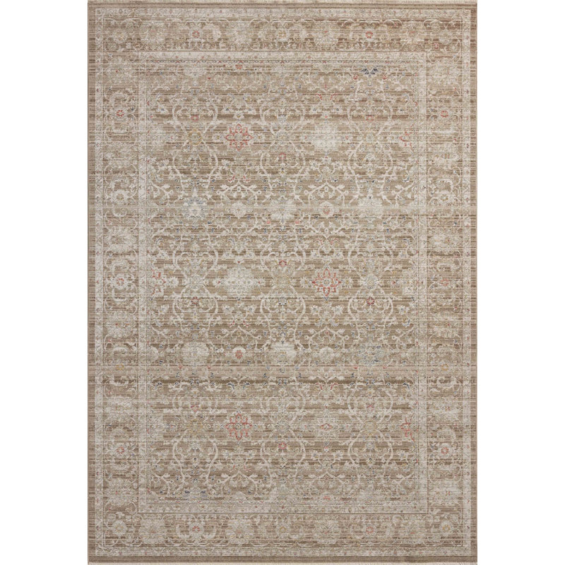 Tapis multicolore écorce / multicolore Chris Loves Julia x Loloi, Rectangle 11 pi 6 po x 15 pi 6 po