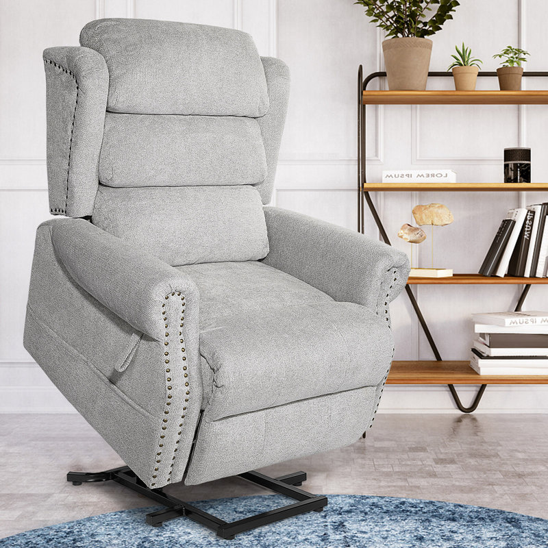 Fauteuil inclinable inclinable standard en tissu 28 po avec massage à 8 points, fauteuil inclinable à dossier réglable