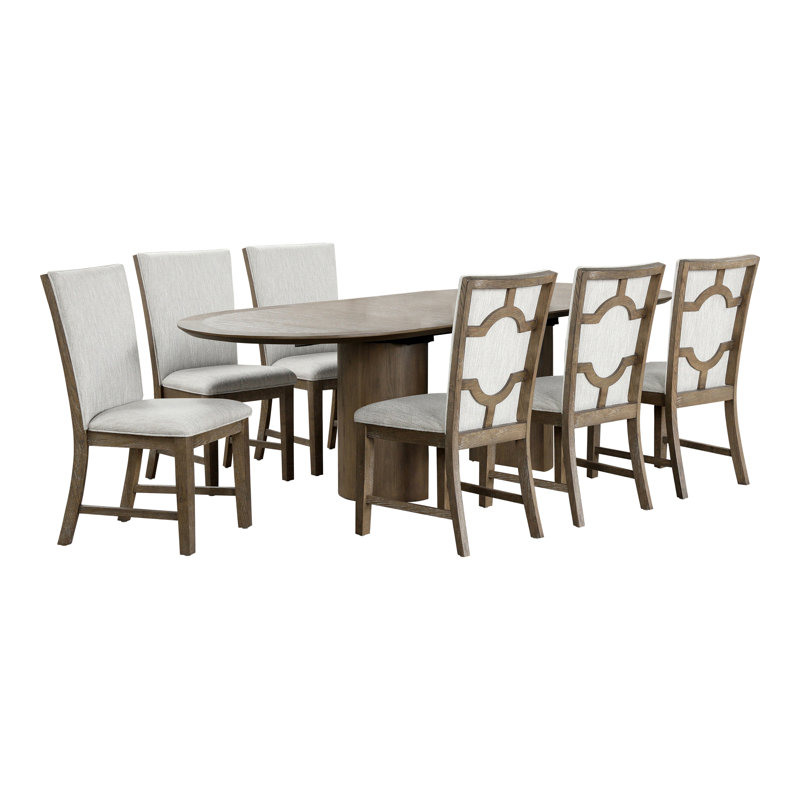 Howardville Dining Table Set, 7 Pieces: Table, 6 Chairs
