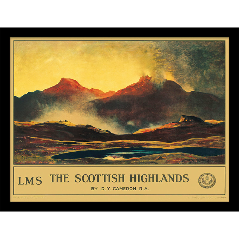 Scottish Highlands by D.Y. Cameron - No Frame Memorabilia