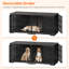 Grand meuble cage pour chien avec cloison