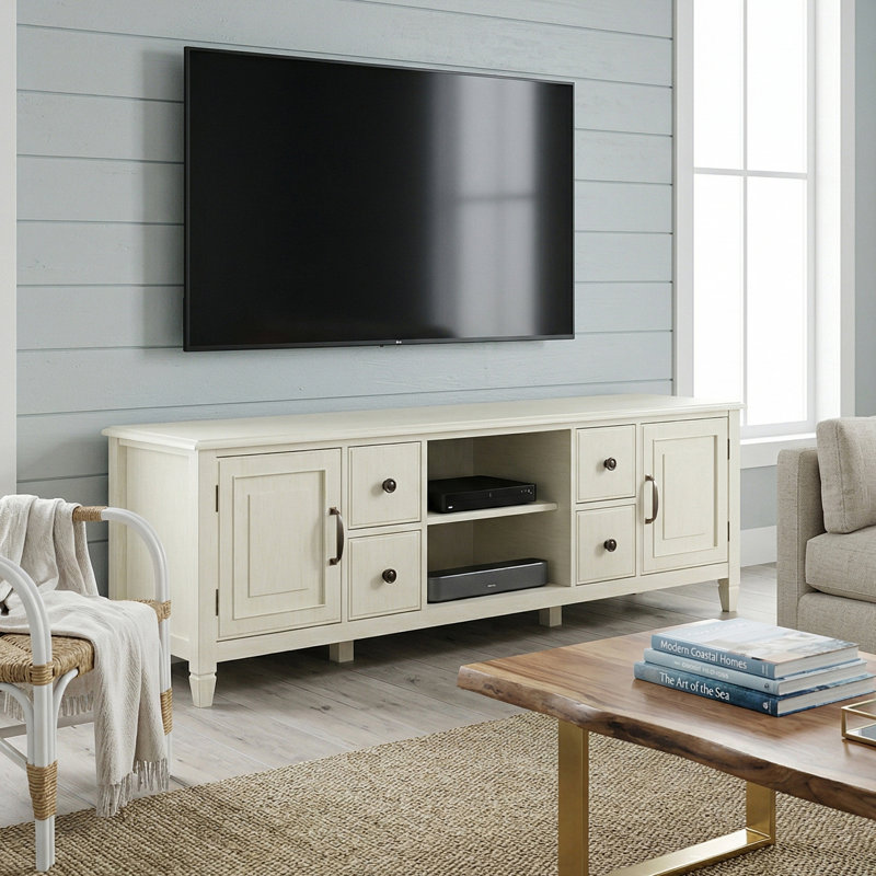 Meuble télé Connaught, Blanc antique