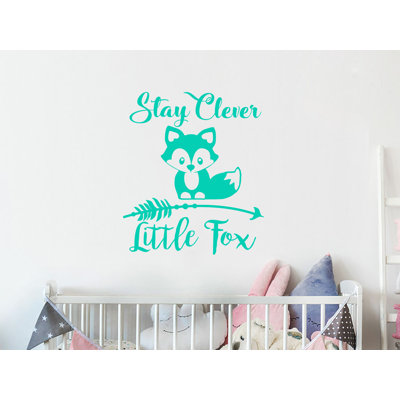 Décalcomanie murale chambre d’enfant reste intelligente little fox