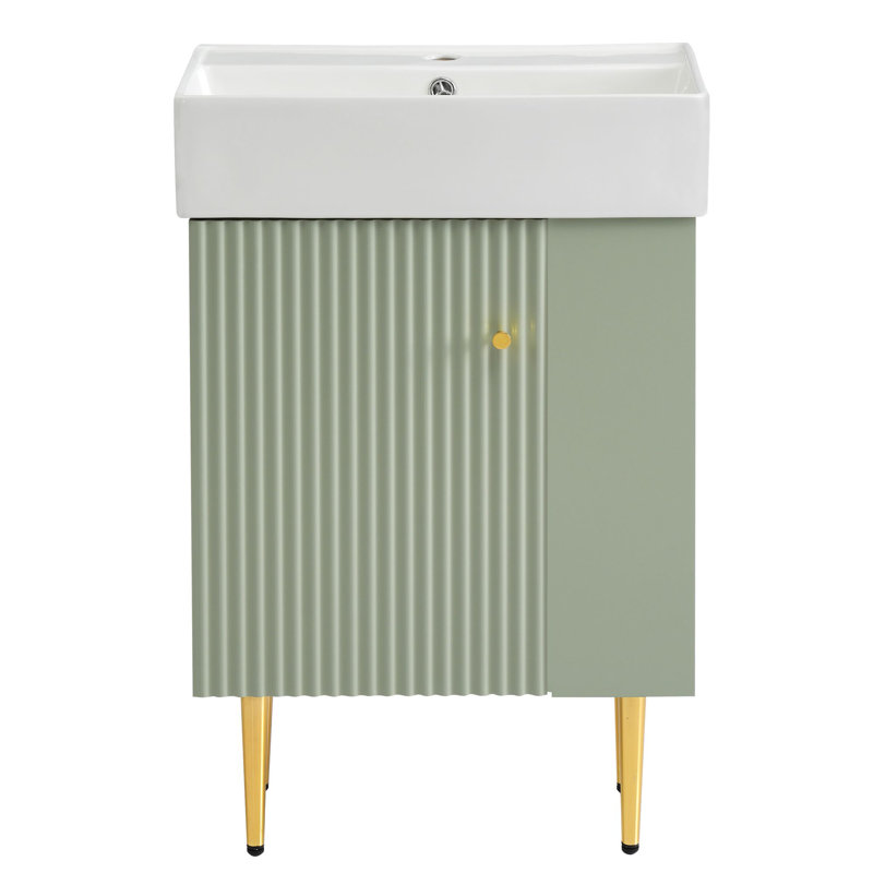 21.6" Bathroom vanity, Green