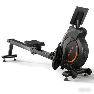 Rameur magnétique et à eau FED Fitness Yosuda série RM2 Classic - Rameur domestique avec application Bluetooth et siège confortable pour les grands utilisateurs