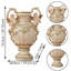 Vase décoratif en résine de style européen pour espaces intérieurs élégants